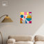 Art mural abstrait géométrique sur toile de luxe géométrique rétro par Art Remedy-104337425-104337423