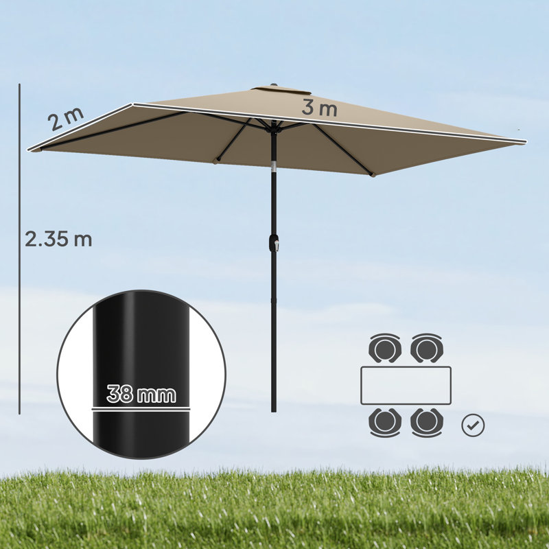 292cm Market Parasol