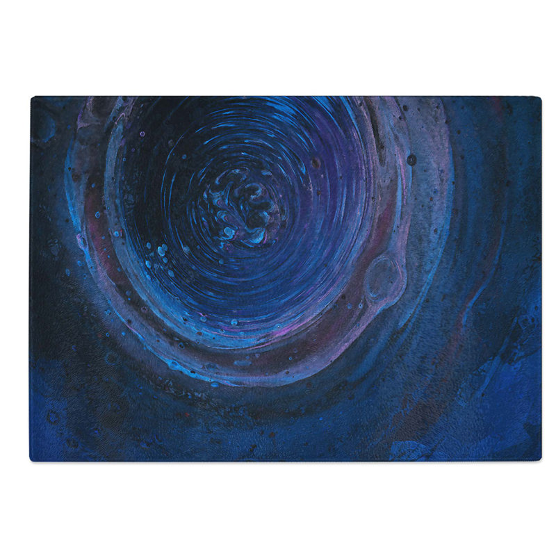 Glass Harmony of The Night in Abstract Chopping Board, 28.5 cm W x 20 cm L