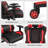 Costway Goplus Adjustable Reclining Ergonomic Faux Leather Swiveling PC & Racing Game Chair-50570084