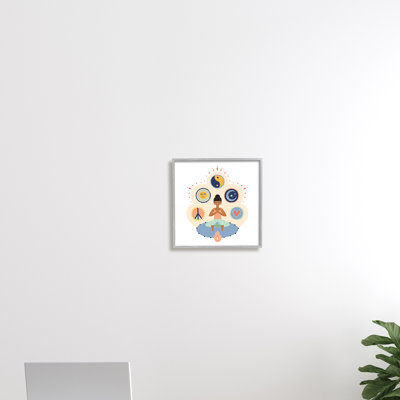 Stupell Industries Namaste Yoga Positive Thoughts Peace Love Balance - Graphic Art