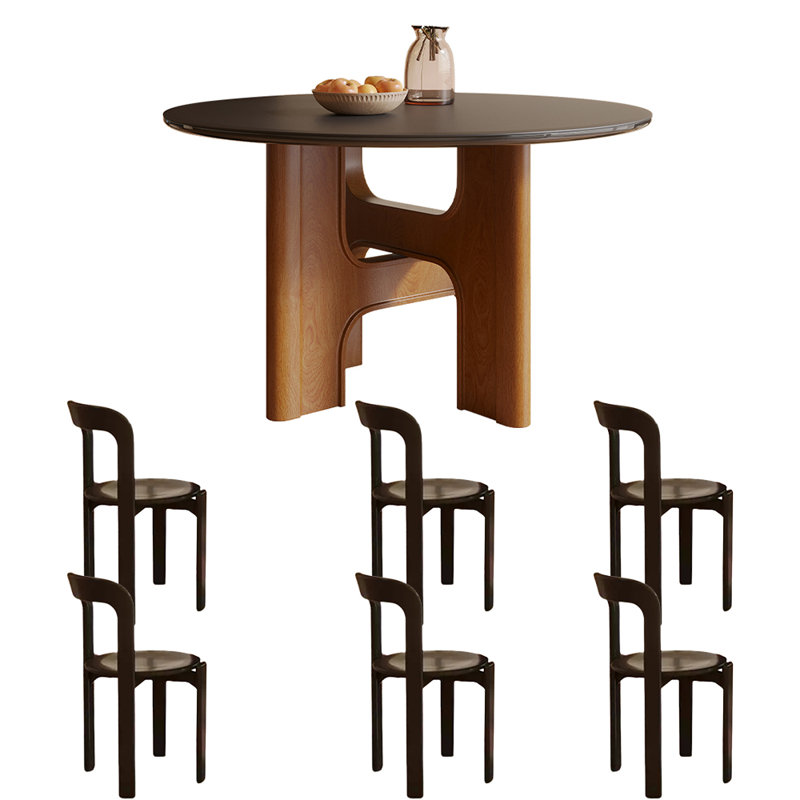 Ensembles de table de salle à manger style français, H 29,5 po x L 47,2 po x l 47,2 po