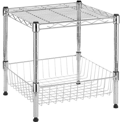 15" W Metal Shelving Unit