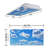 Octo Lights - Fluorescent Light Covers - Flexible Ceiling Light Diffuser Panels - Decorative Clouds - For Classrooms And Offices - 001
