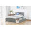 Wooden Platform Bed with Dual Storage Drawers