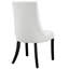 Chaise parsons capitonnée et rembourrée en mousse à dossier solide en blanc-525561212