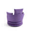 Upholstered Swivel Barrel Chair-1729032301