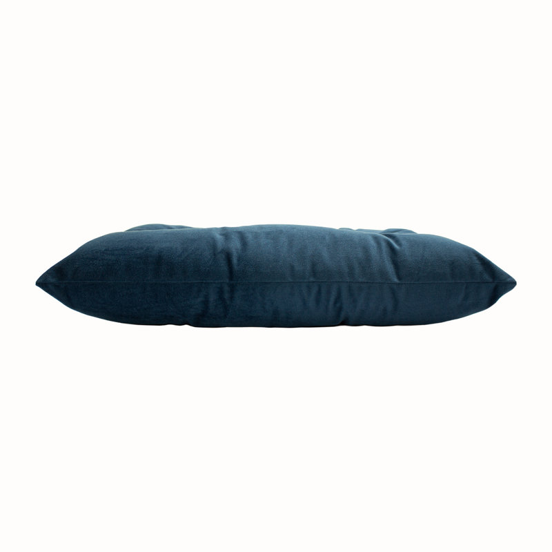 Harkey Grey Rectangular Throw Cushion, Navy