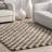 Adelaide Mid-Century Checkered Shag Area Rug-2144783985