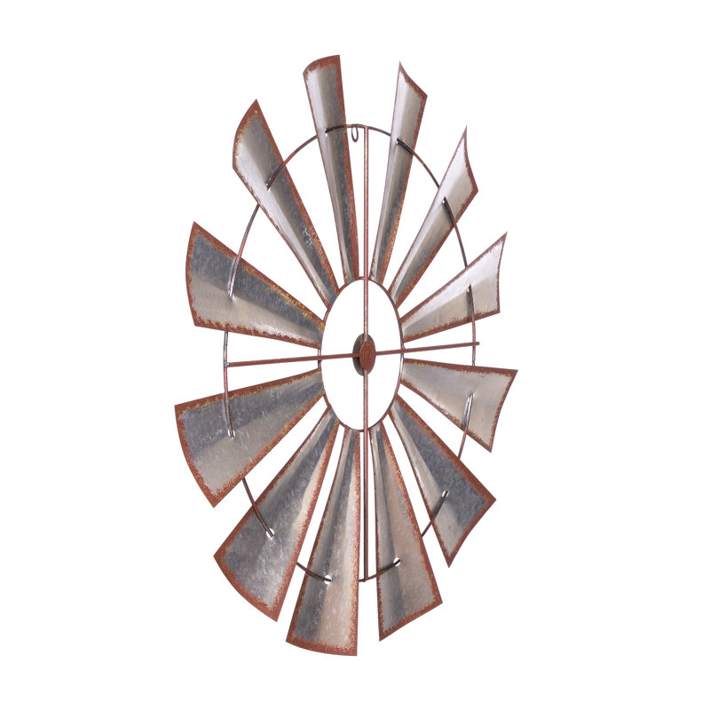 Classic Farm Windmill Metal Wall Decor