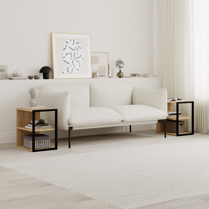 Sebi Side Table Set, Sapphire Oak