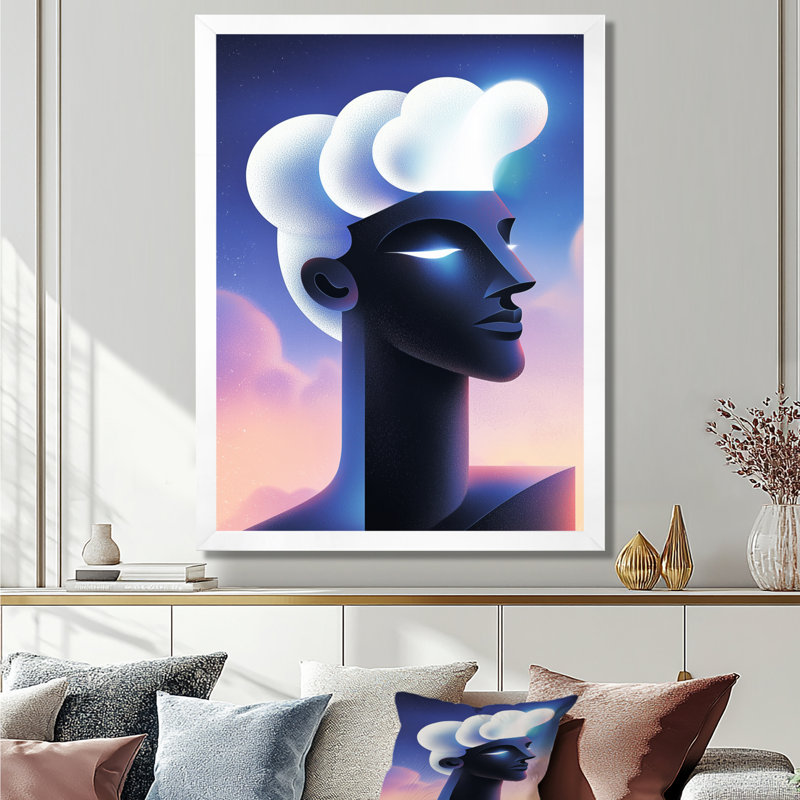 Olgica - Fashion Wall Art, H 20 po x l 12 po, Reproduction encadrée d'une seule photo, Blanc