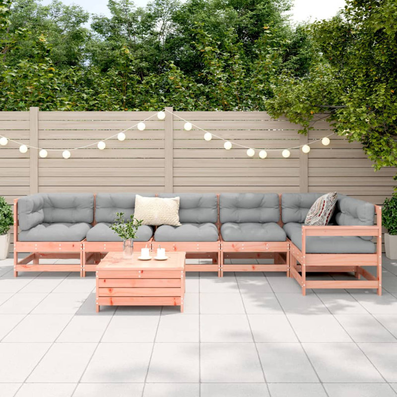 Wicker 6 - Person Garden Lounge Set