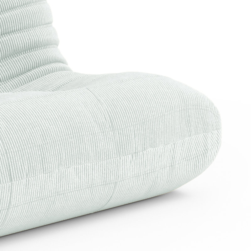 Lazy Sofa, Upholstered Armless Sofa, Fireside Bean Bag Chair Lounger,  Floor Sofa Modern Comfy Bean Bag Sofa Couch in Multiple Colors for Living Room Bedroom Apartment