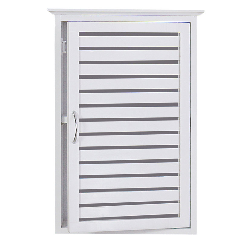 Nicieza Solid Wood Wall Bathroom Cabinet, White