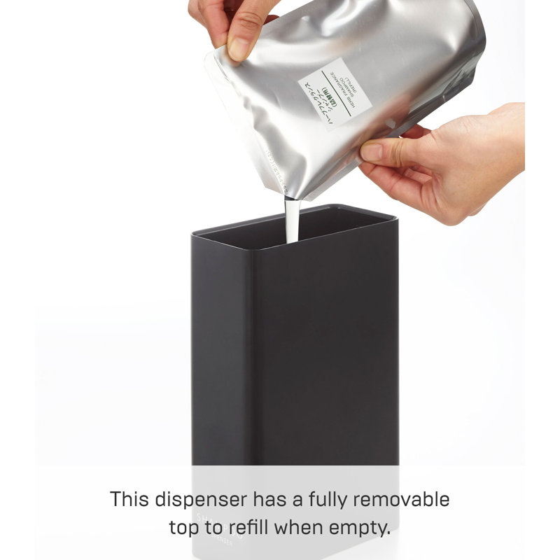 Black Rectangular ABS Resin Body Soap Dispenser