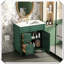 Meuble-lavabo autoportant avec lavabo et tiroirs à fermeture en douceur-426257143