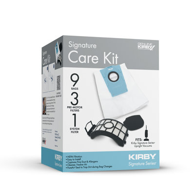 Kirby SS Upright Bundle PureAir Filter Bags (9 pack), 3 pre-motor filters, and 1 System Filter