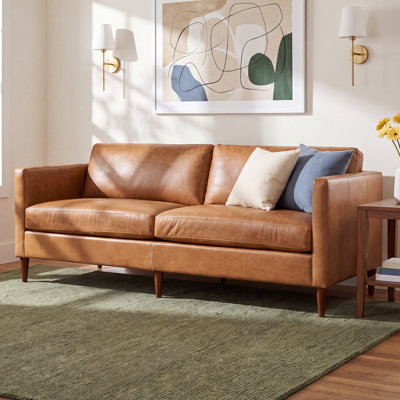 Clifford 87" Genuine Leather Sofa
