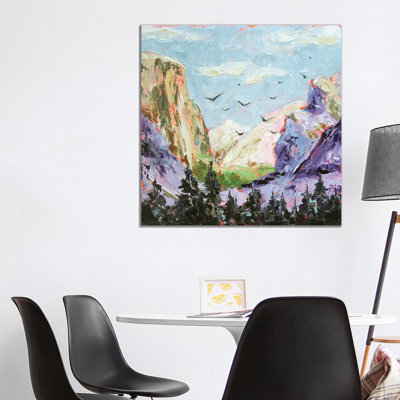 Purple Mountains by Alexandra Jagoda - Gallery-Wrapped Canvas Giclée on Canvas