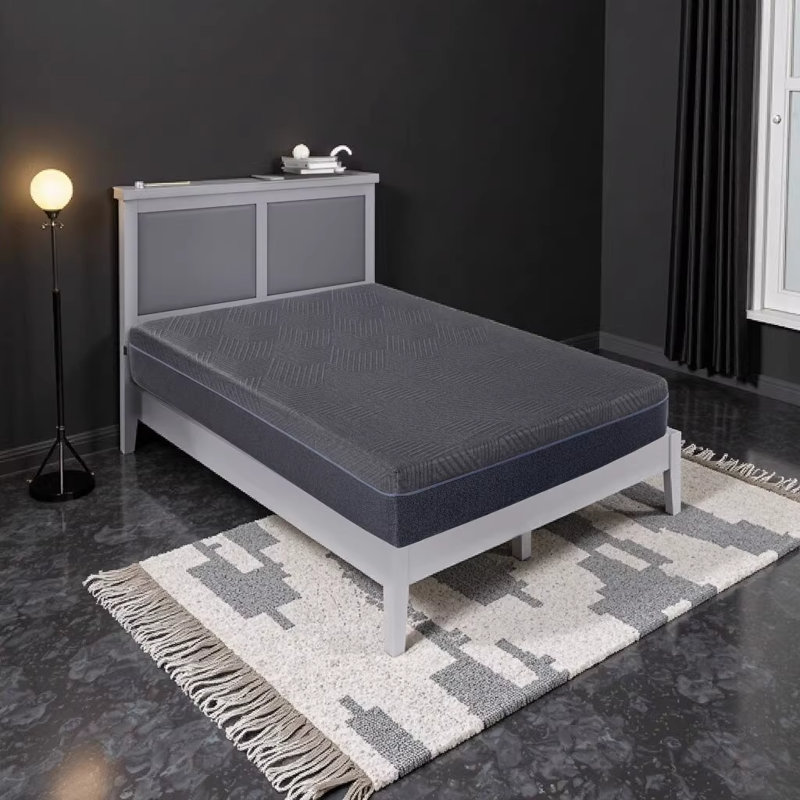Matelas 11 pouces en mousse viscoélastique infusée de gel de couleur verte, confortable et de soutien pour chambre à coucher