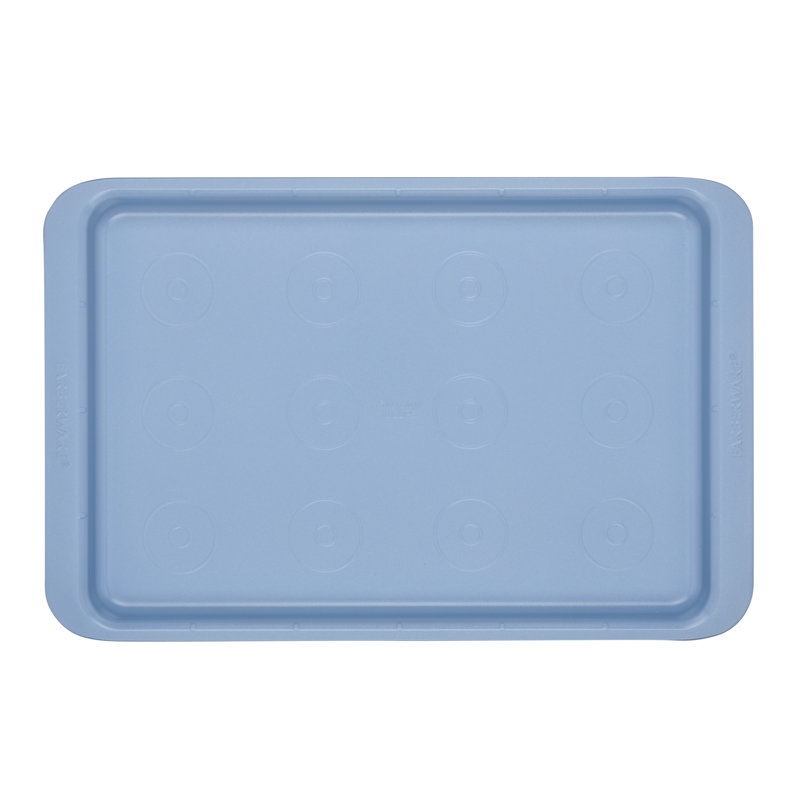Blue Nonstick Steel Cookie Baking Sheet with Handles