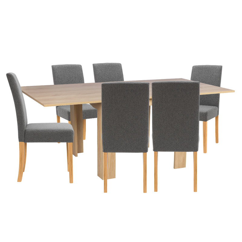 Ludden 6 - Person Dining Set, Grey