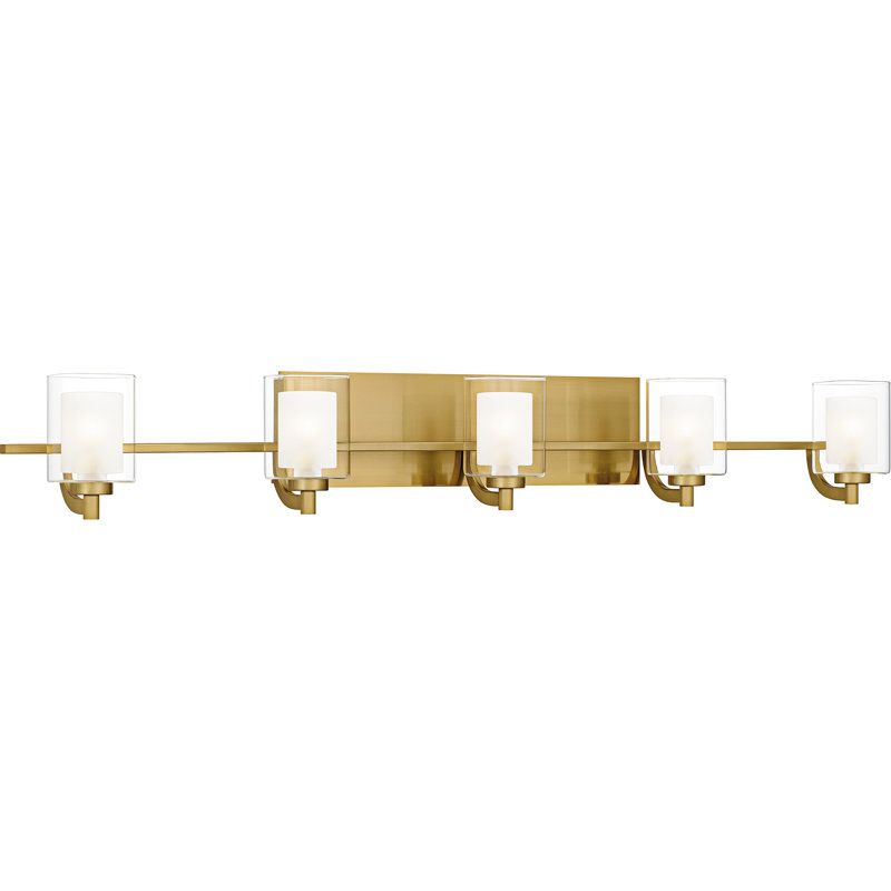 Roseville 5-Light Brushed Gold Bath Light