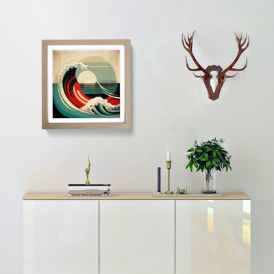 Japanese Wave Bauhaus - Framed Print