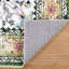 Tapis oriental vert lavable à la machine-1291143219