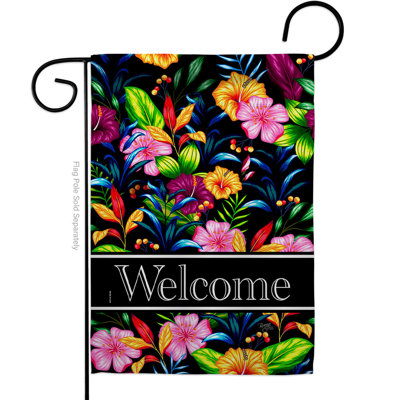 Drapeau de jardin en polyester 1,5 x 1,08 pi Ibhidh