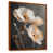 Toile avec cadre flottant brun