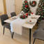 Chemin de table blanc en fausse fourrure 12 X 72 pouces