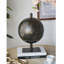 Plateau de sculpture orbe noir et or en fer-2122122209