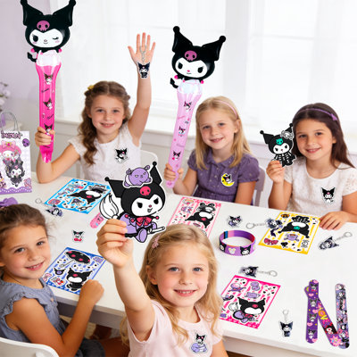 Kuromi Party Favors for Kids, 72 Pcs Kuromi Birthday Party Decorations Set