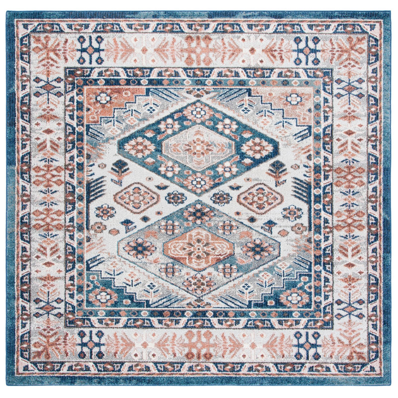 Katha Performance Oriental Rug, Square 6'7"