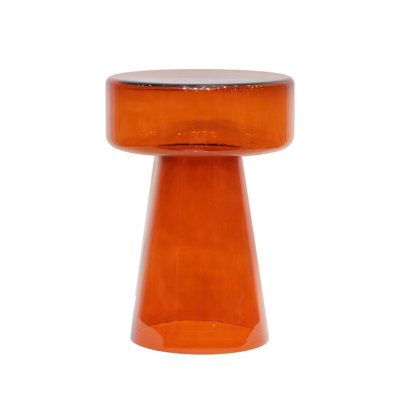 Orvello Paprika Glass Table
