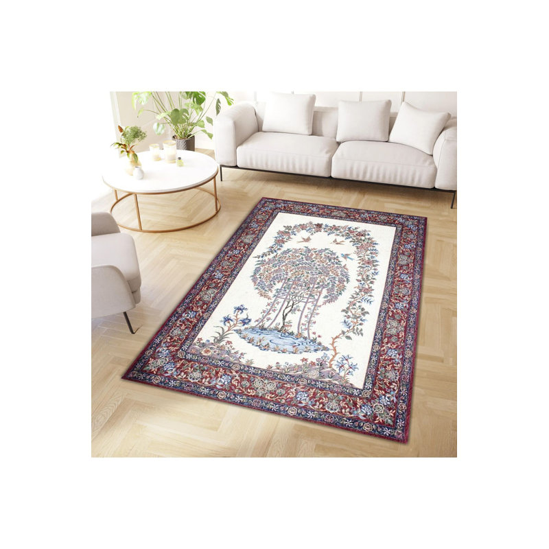 Tapis décoratif lavable à la machine, Rectangle 3 pi 3 po x 4 pi 11 po