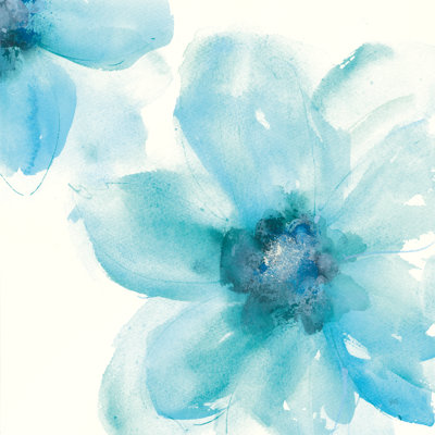 Teal Cosmos I - Wrapped Canvas Painting