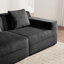 Canapé modulaire modulaire en L à 2 places sans os, canapé modulaire Cloud avec assise profonde, canapé modulaire à 2 places avec coussins et 1 repose-pieds mobile, tissu en velours côtelé-813668650-813668655-813668643