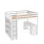 Lit mezzanine double pour enfants Rondae-1663489001
