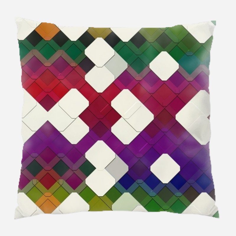 Banner Microsuede Reversible Throw Pillow