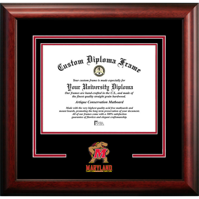 Cadre de diplôme d’esprit terrapins maryland NCAA