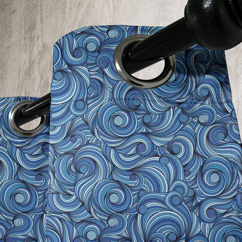 Sateen Blackout Curtain Pair, 50" W x 63" L