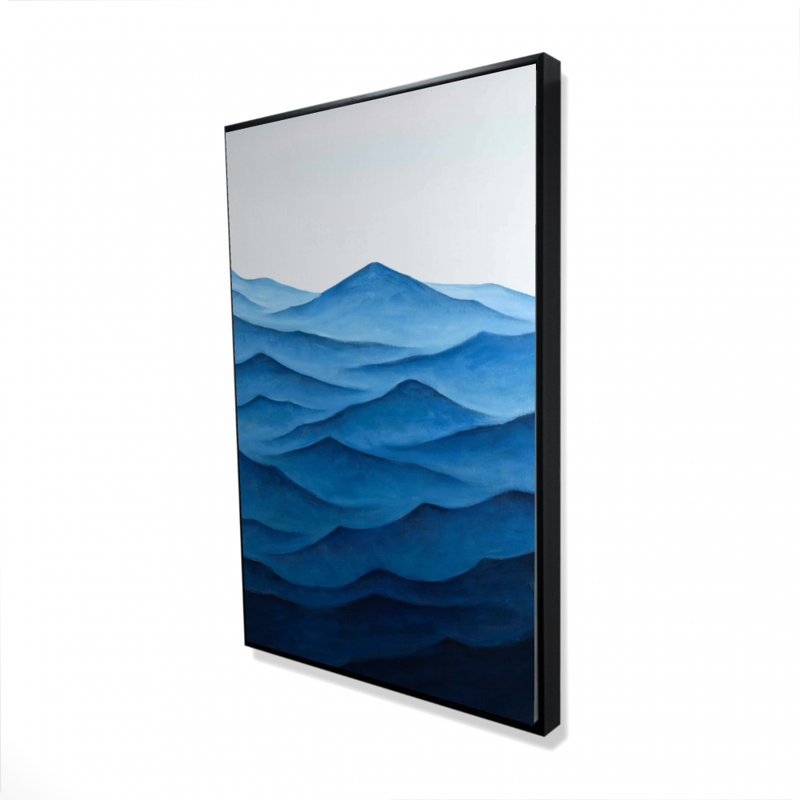 " Dark calm ocean waves " Print, 36" H x 24" W