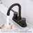 Bathroom faucet with 360 degree turn spout-115827551