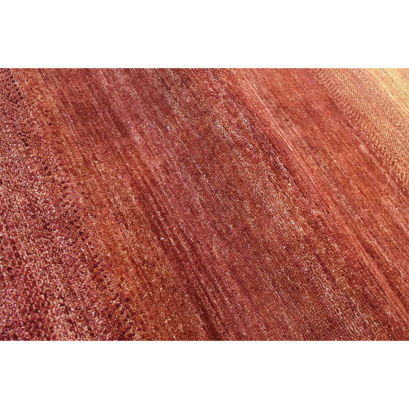 Hand Woven Wool Abstract Area Rug, Rectangle 6' x 9'