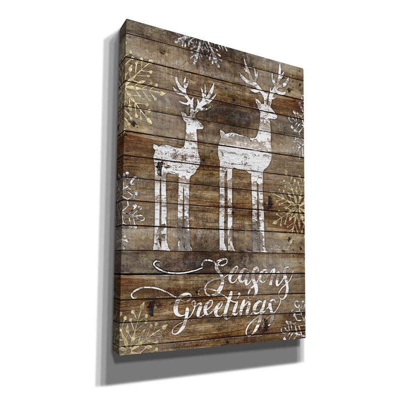 «Birchanger Season's Greetings Deer» par Cindy Jacobs, H 26 po x l 18 po x P 0,75 po