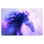 Art indigo sur toile tendue avec vent