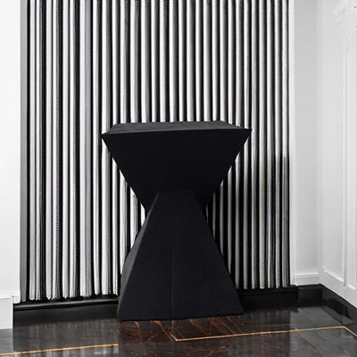 Jerod Light-weight Concrete Accent Table, Black